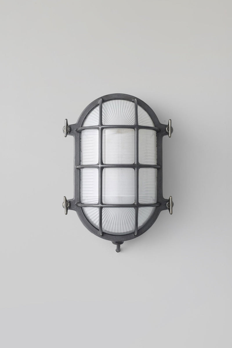 Btc Oval Brass Bulkhead 7034 Weathered Brass