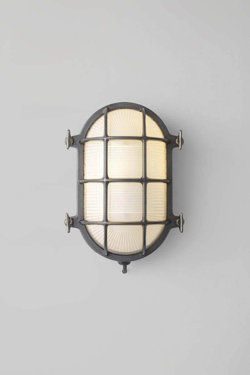 Btc Oval Brass Bulkhead 7034 Weathered Brass