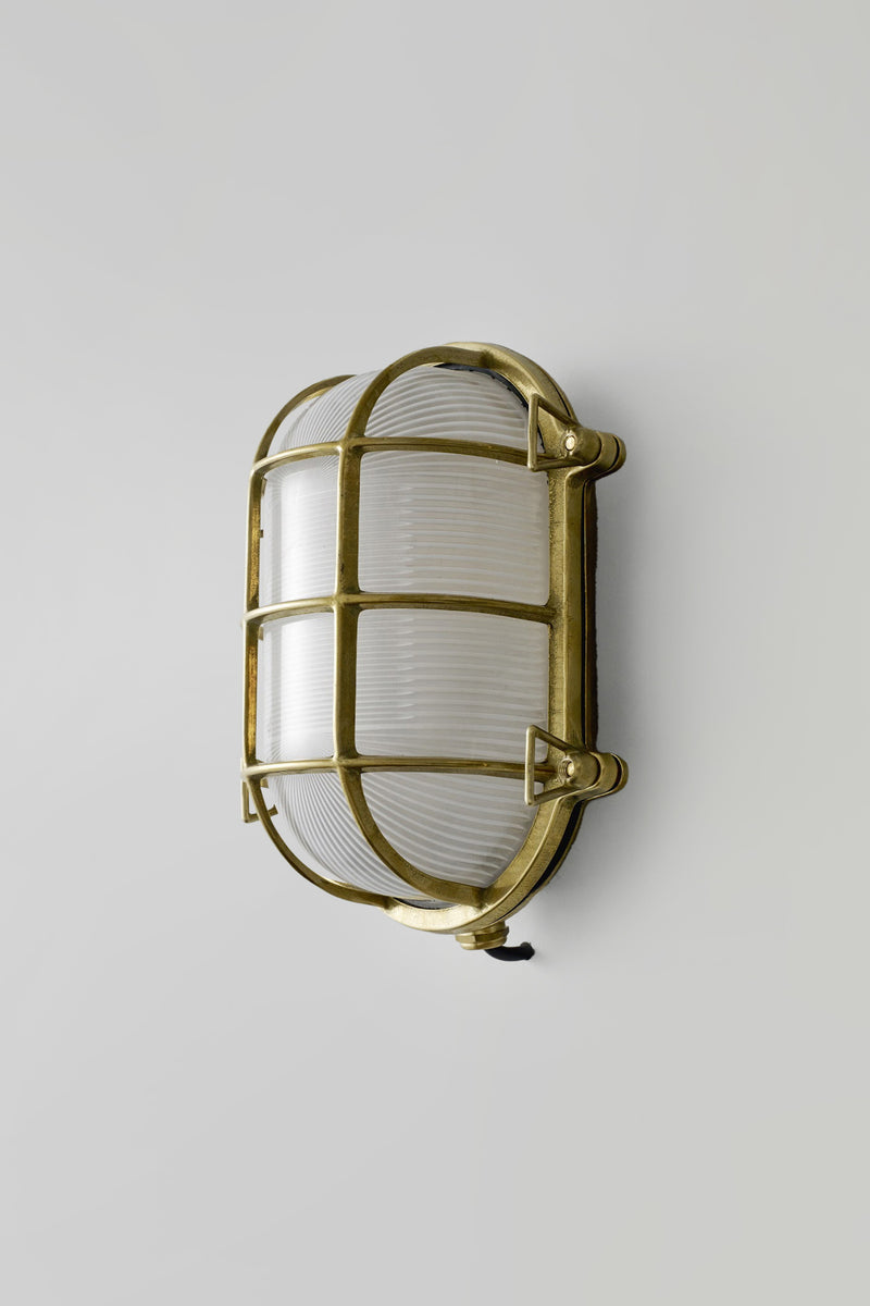 Btc Oval Brass Bulkhead 7034 Weathered Brass