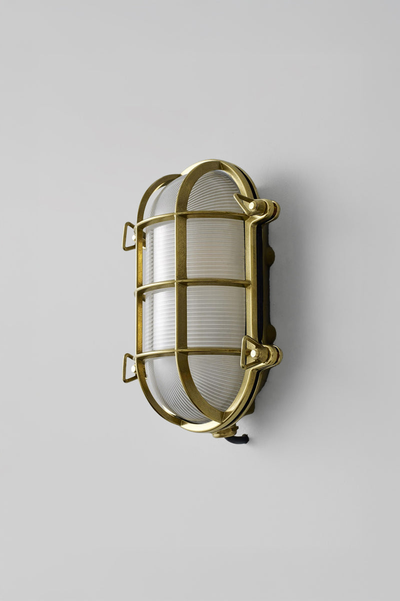 Btc Oval Brass Bulkhead 7035 Weathered Brass