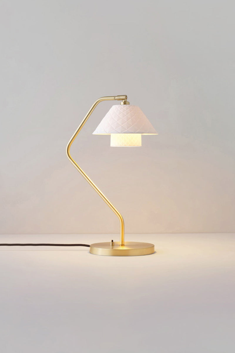 btc Oxford Double Desk Light Satin Brass