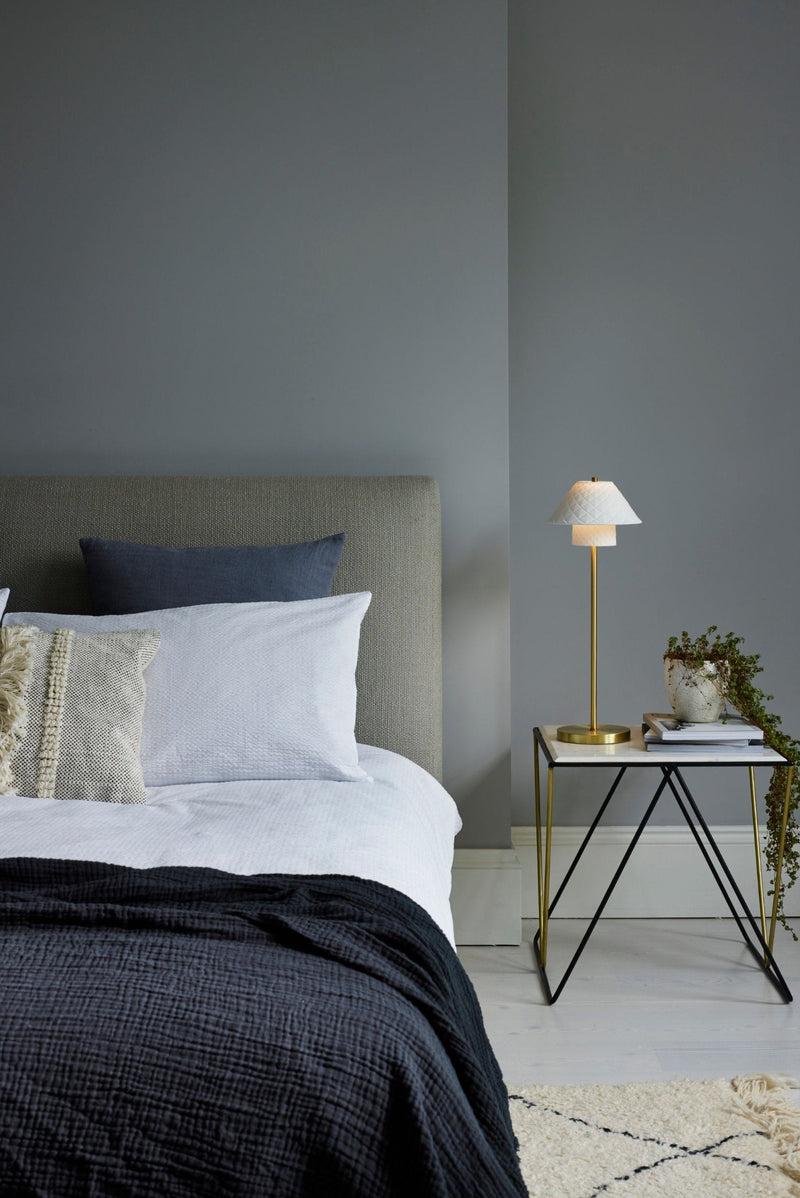 Btc Oxford Double Table Light Satin Brass