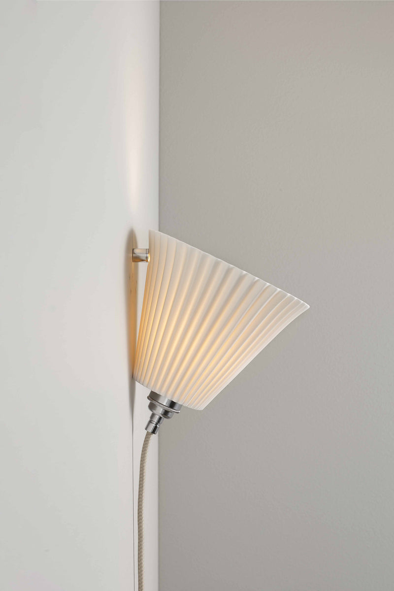 Btc Portable Pleat Large Wall Light Natural White
