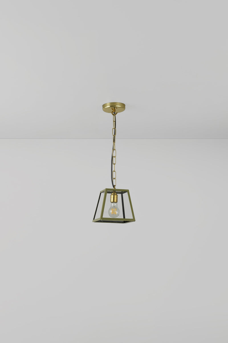 Btc Quad Small Pendant Green Olive Green / Clear