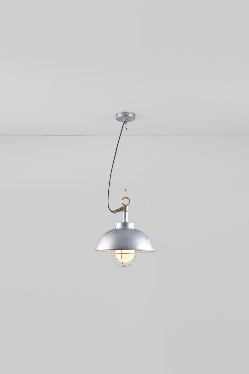 Btc Shipyard Pendant Galvanised Silver / Clear