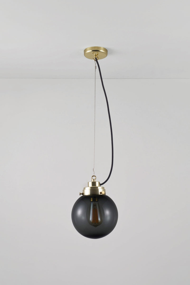 Btc Small Globe Pendant Chrome / Opal