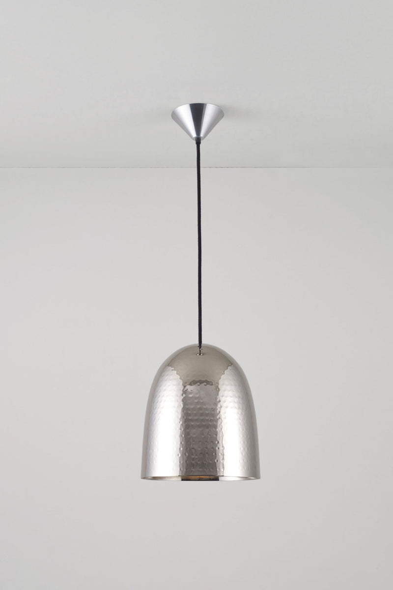 btc Stanley Medium Pendant Hammered Nickel Plated