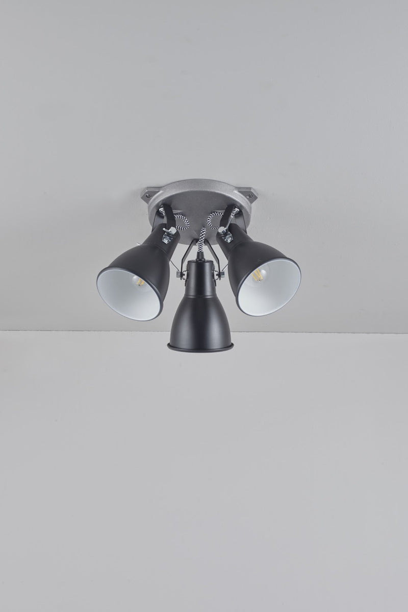 Btc Stirrup Triple Ceiling Light Aluminium