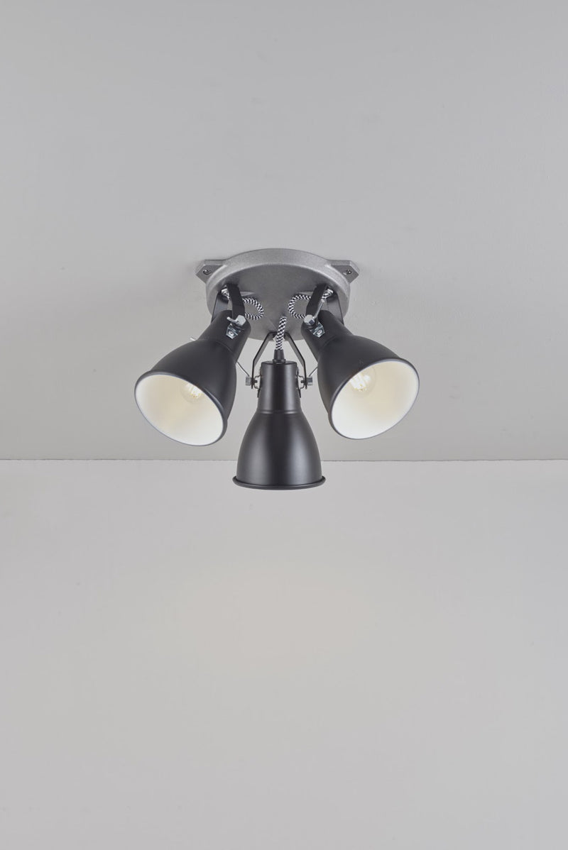 Btc Stirrup Triple Ceiling Light Aluminium