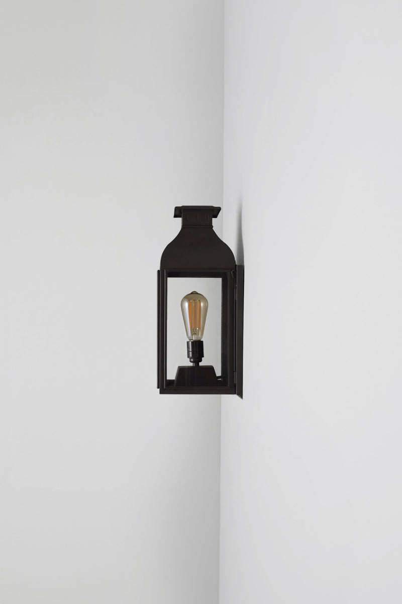 Btc Wall Lantern 0276 Weathered Brass / Clear