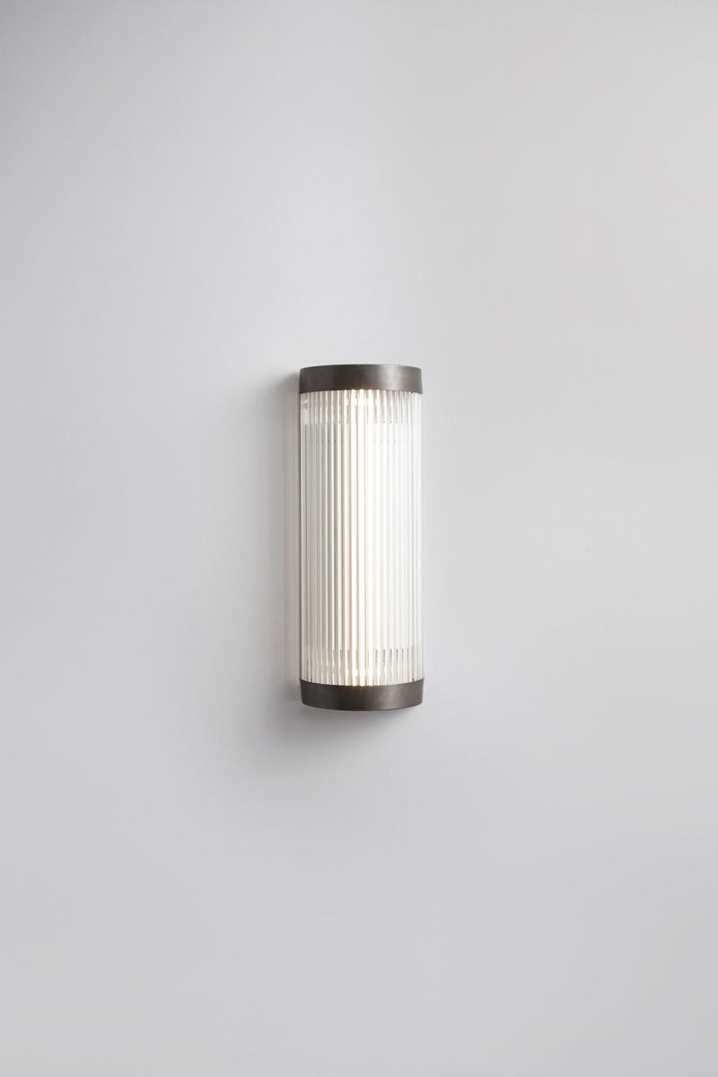 btc Wide Pillar Light 40cm Weathered Brass