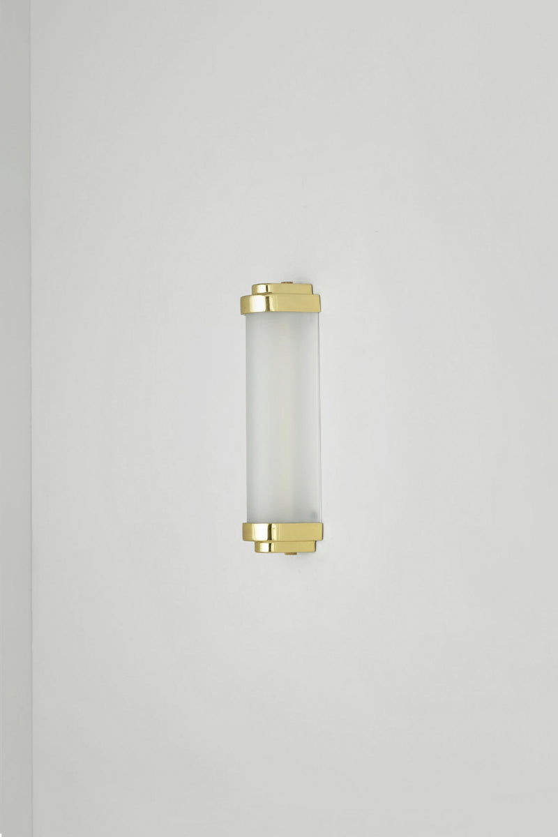 Btc Cabin LED Wall Light 27cm Weathered Brass / Frosted