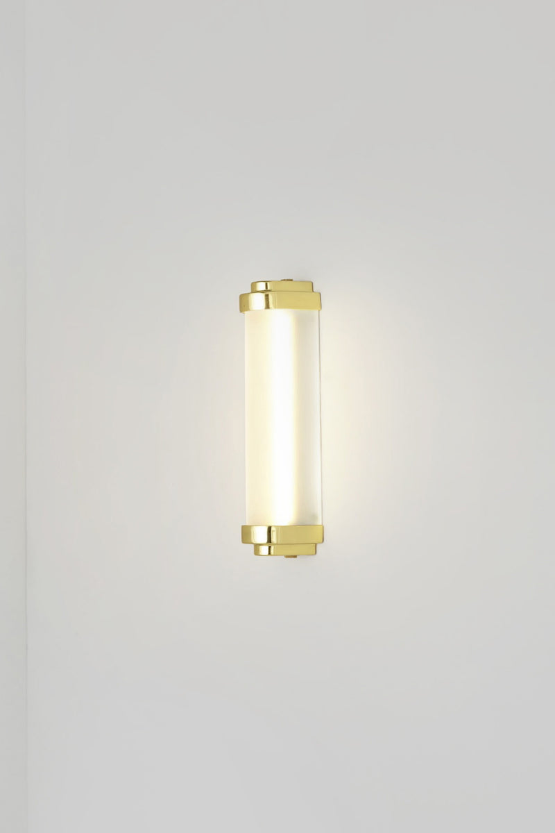 Btc Cabin LED Wall Light 27cm Weathered Brass / Frosted