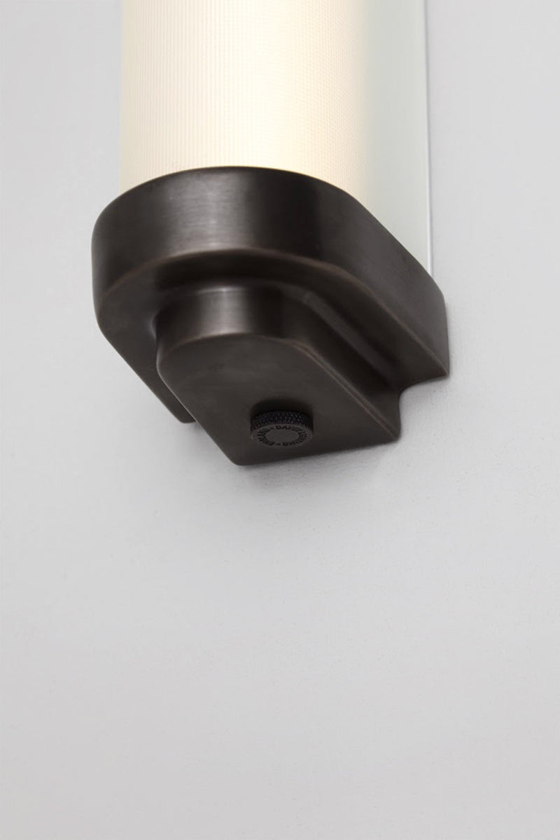 Btc Cabin LED Wall Light 60cm Weathered Brass / Frosted