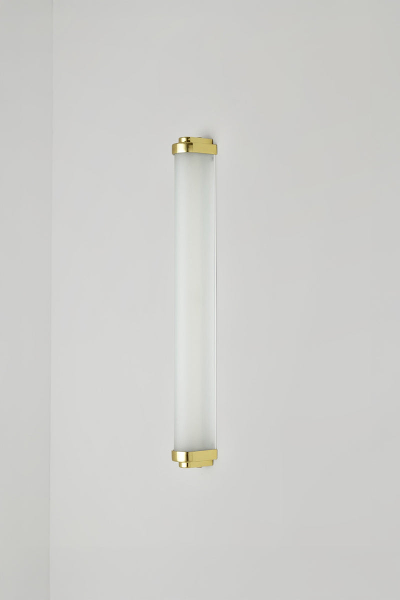 Btc Cabin LED Wall Light 60cm Weathered Brass / Frosted