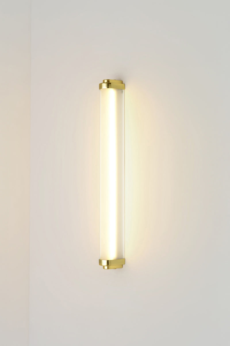 Btc Cabin LED Wall Light 60cm Weathered Brass / Frosted