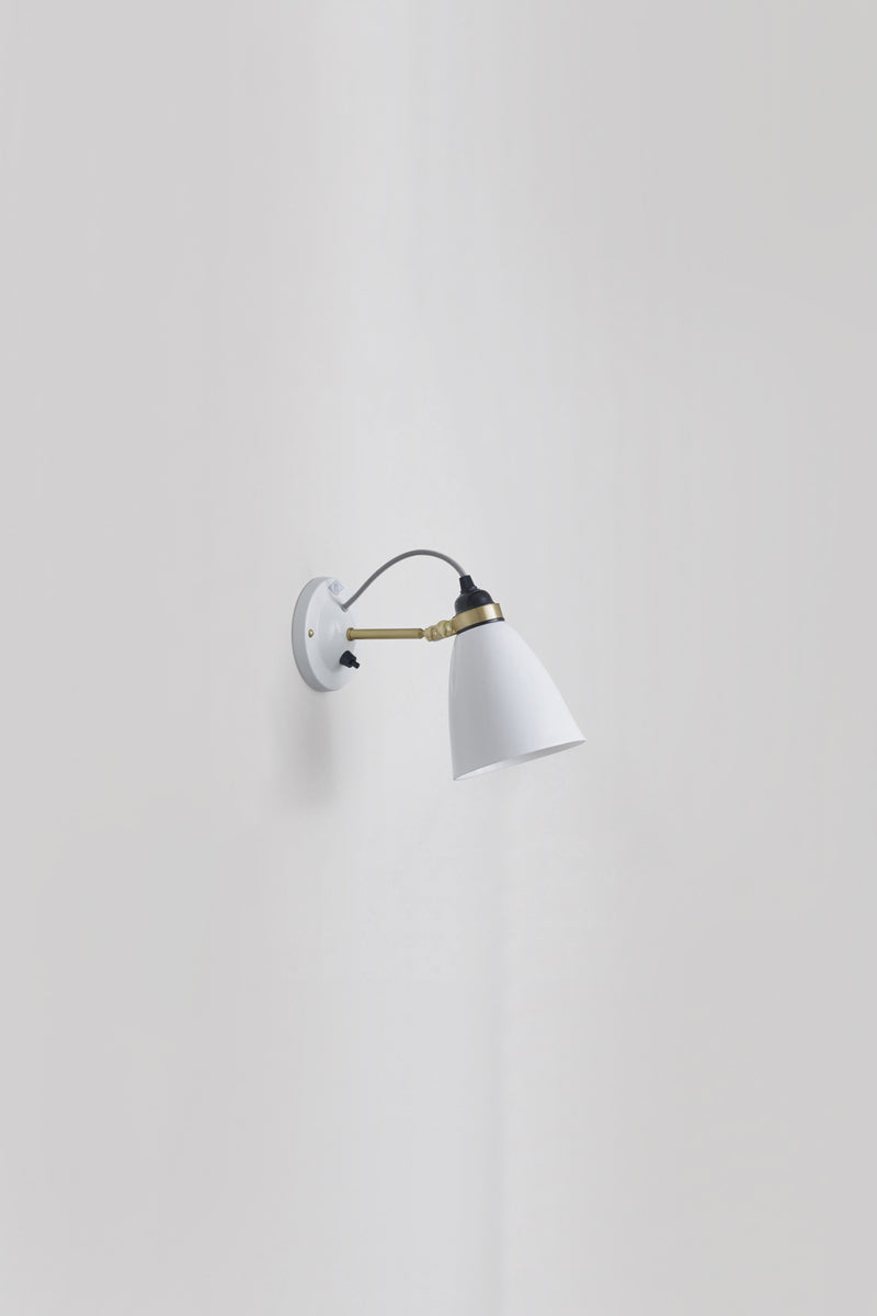 btc Hector 30 Wall Light Switched Natural White / Grey