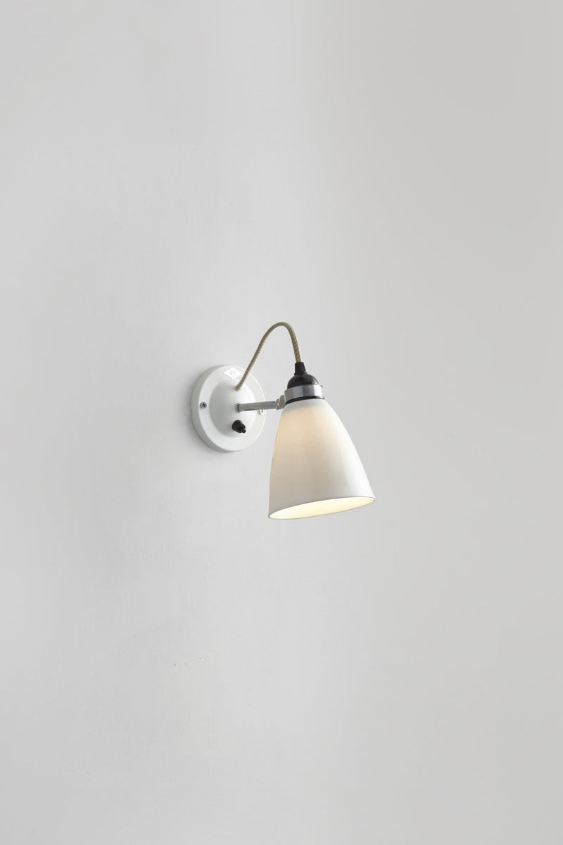 btc Hector Medium Dome Wall Light Switched Natural White