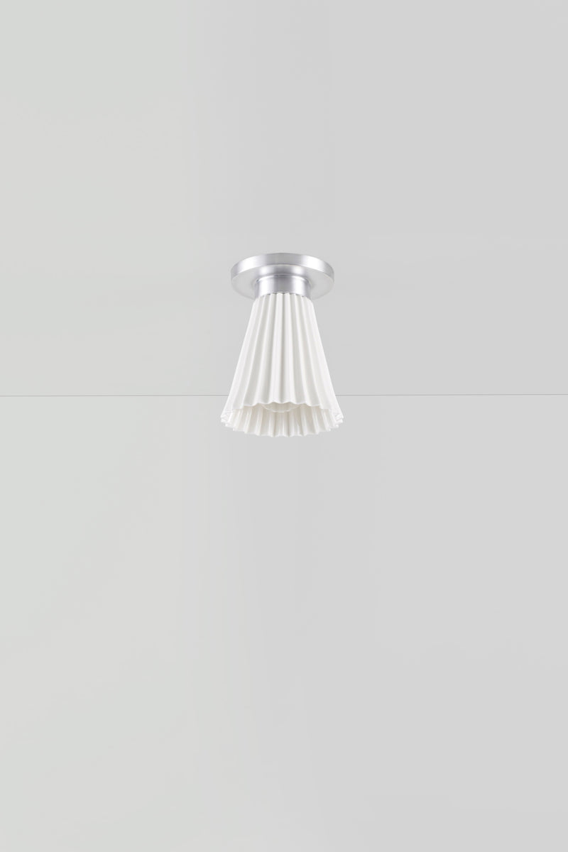 Btc Hector Pleat Medium Ceiling Light Antique Brass