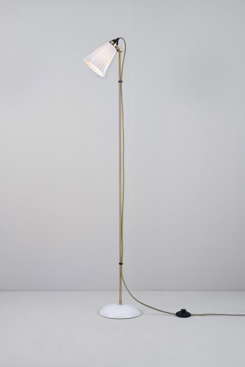btc Hector Pleat Medium Floor Light Brass Natural White / Grey