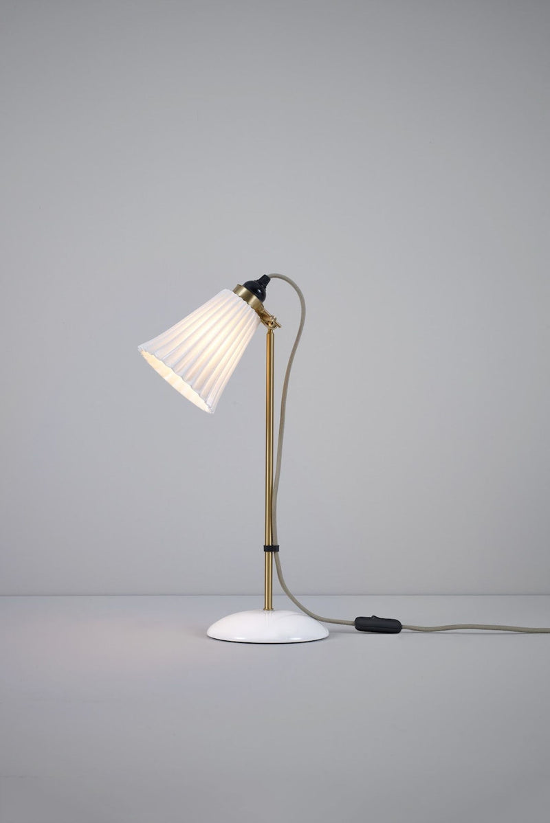 btc Hector Pleat Medium Table Light Brass Natural White / Grey