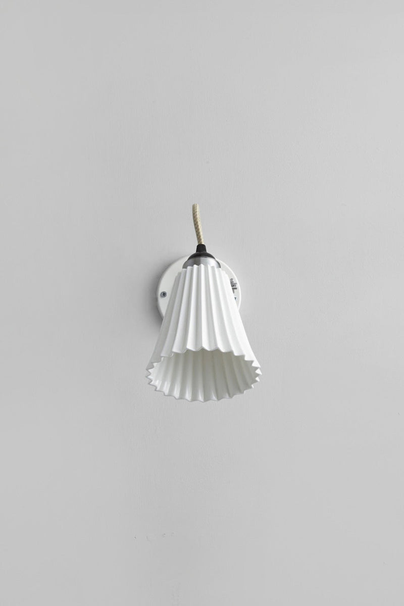 Btc Hector Pleat Medium Wall Light Switched Natural White