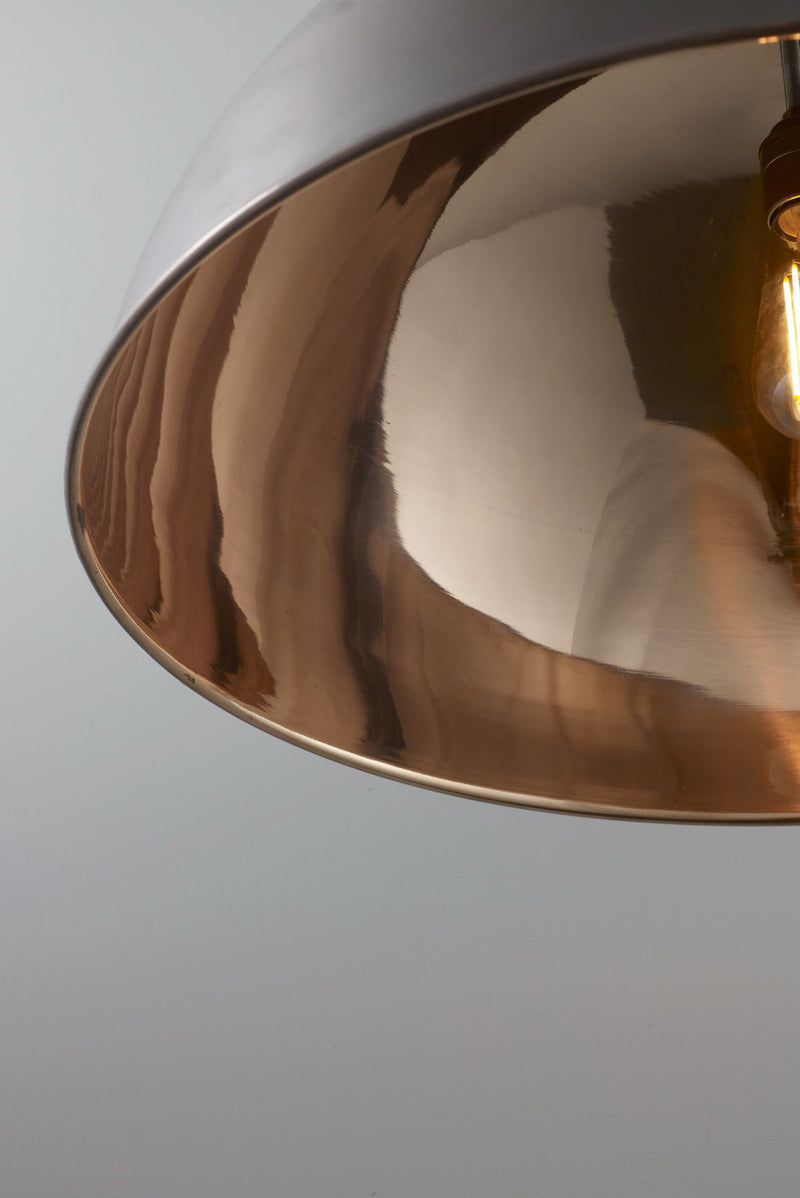 Btc Medium Spun Reflector Weathered Copper / Polished Copper