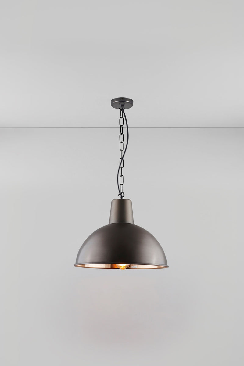 btc Medium Spun Reflector Weathered Copper / Polished Copper