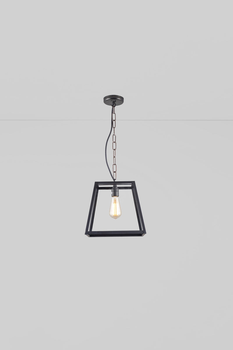 btc Quad Medium Pendant Light Weathered Brass / Clear