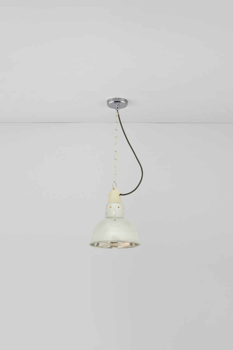 btc Spun Reflector with Cord Grip Lampholder Weathered Copper / Polished Copper