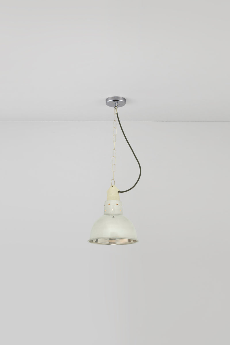 btc Spun Reflector with Suspension Lampholder Weathered Copper / Polished Copper