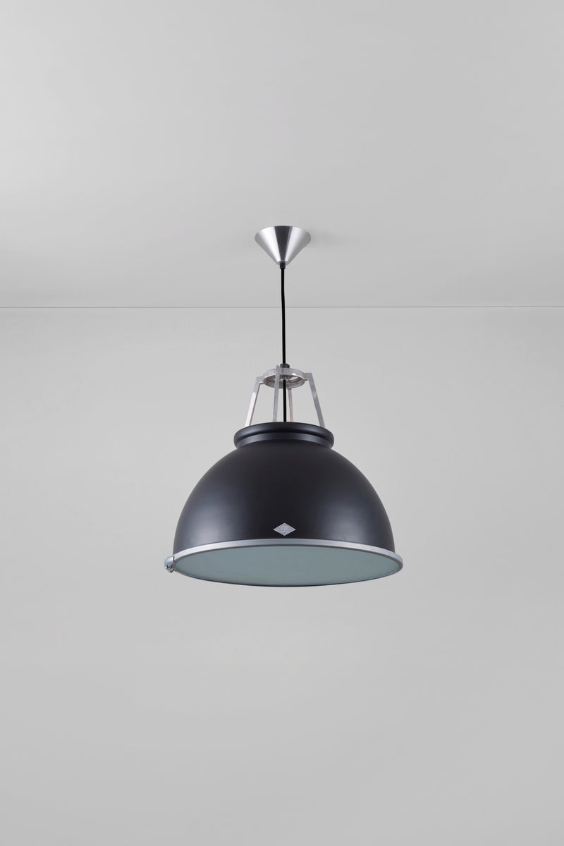 Btc Titan Size 3 Pendant With Diffuser White / Etched Diffuser