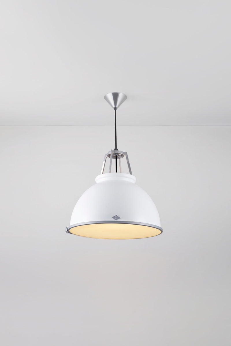 btc Titan Size 3 Pendant with Diffuser White / Etched Diffuser