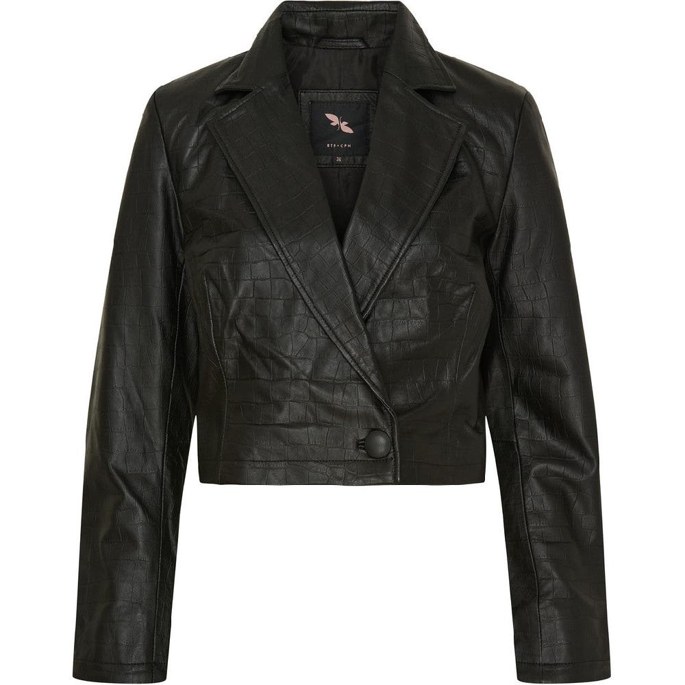 btfcph Blazer med krokodillepræget læder - KOLLEKTIONSSALG