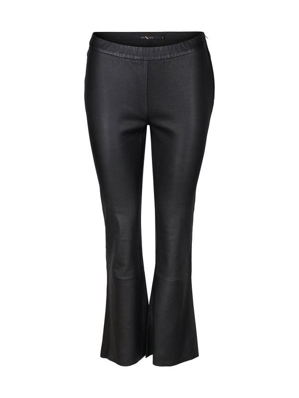btfcph 7/8 bootcut leggings i læder