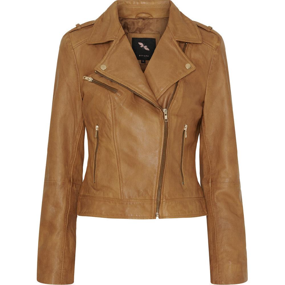 btfcph Bikerjakke i blødt læder