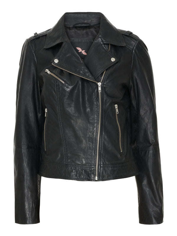 btfcph Bikerjakke i blødt læder