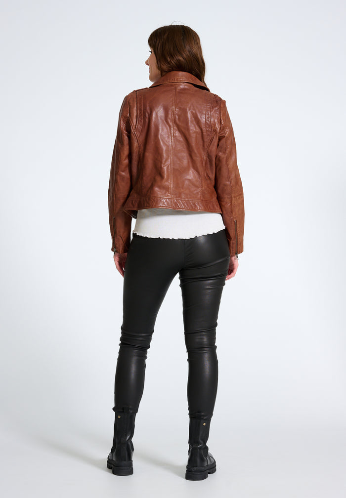 Btfcph Bikerjakke I Blødt Læder