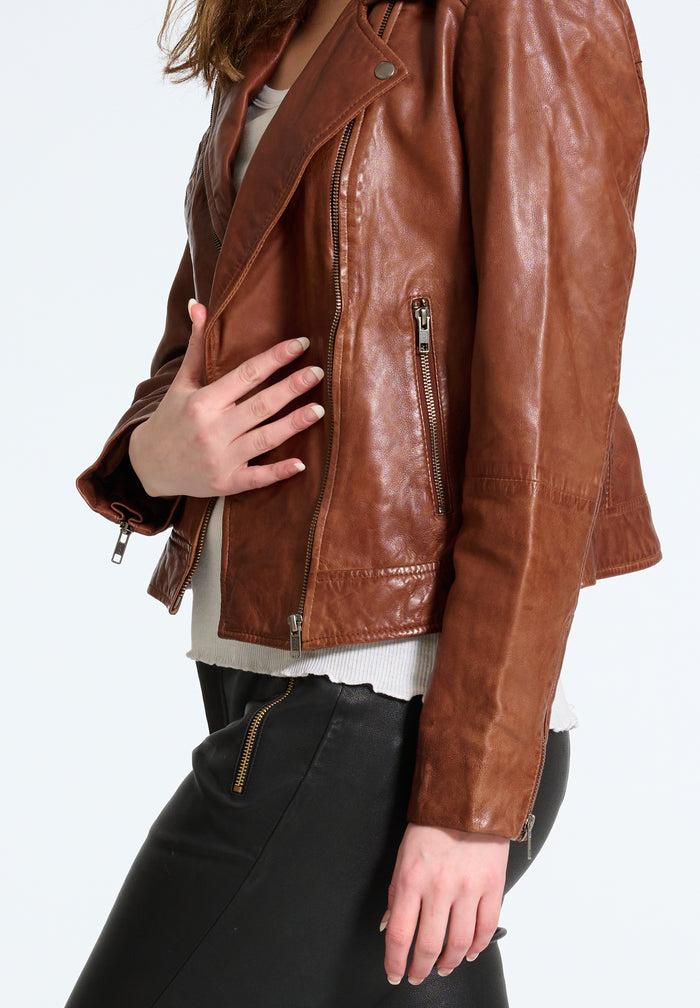 Btfcph Bikerjakke I Blødt Læder