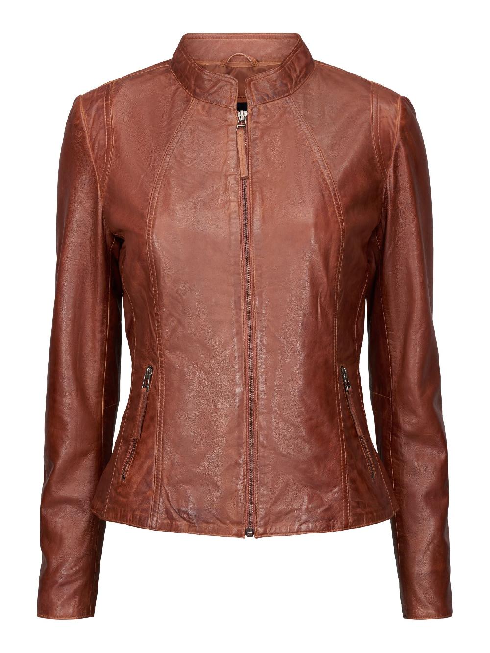 btfcph Bikerjakke i læder