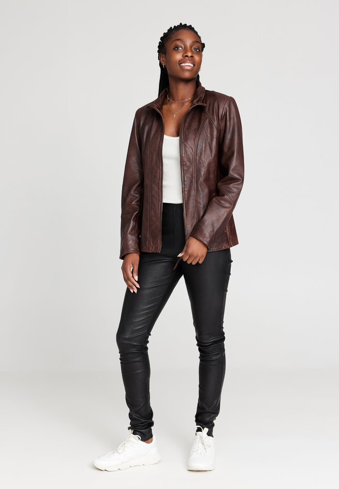 Btfcph Bikerjakke I Læder