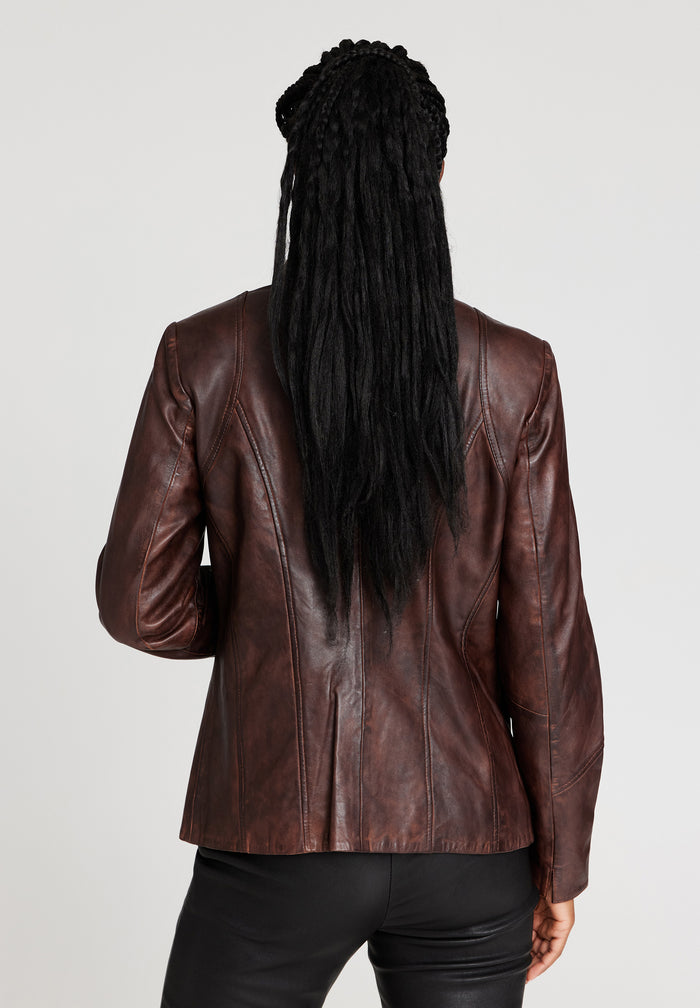 Btfcph Bikerjakke I Læder