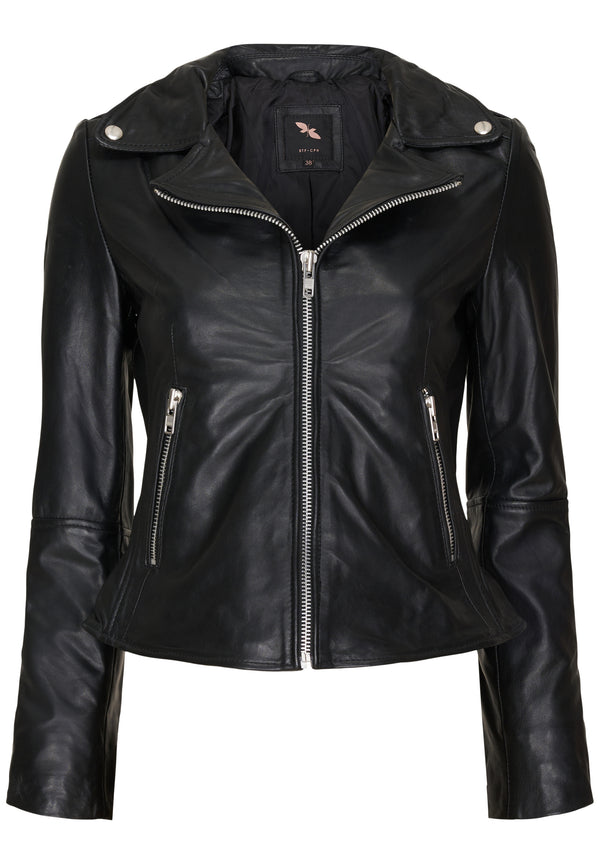 btfcph Bikerjakke i læder