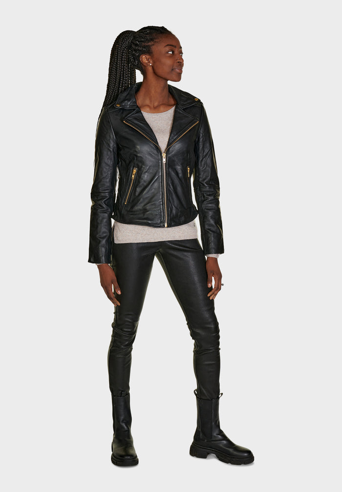 Btfcph Bikerjakke I Læder