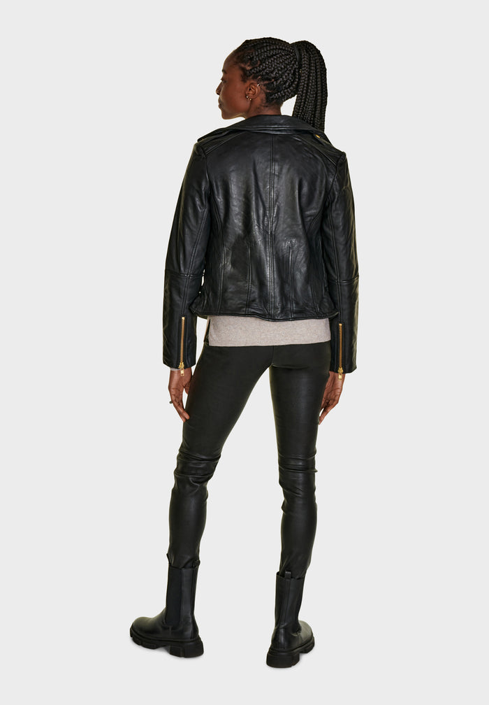 Btfcph Bikerjakke I Læder