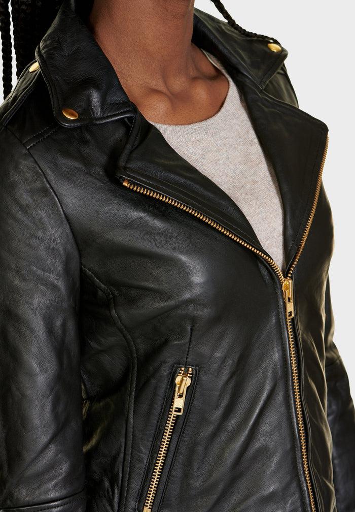 Btfcph Bikerjakke I Læder