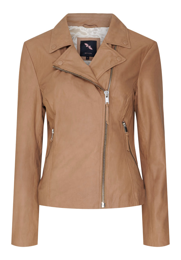 btfcph Bikerjakke i læder