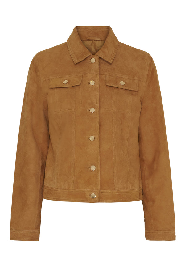 btfcph Denim jakke i ruskind