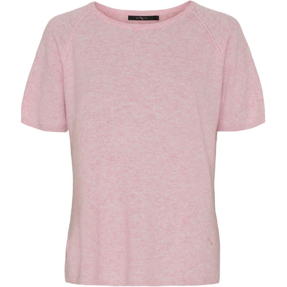 btfcph Finstrikket t-shirt i cashmere blanding