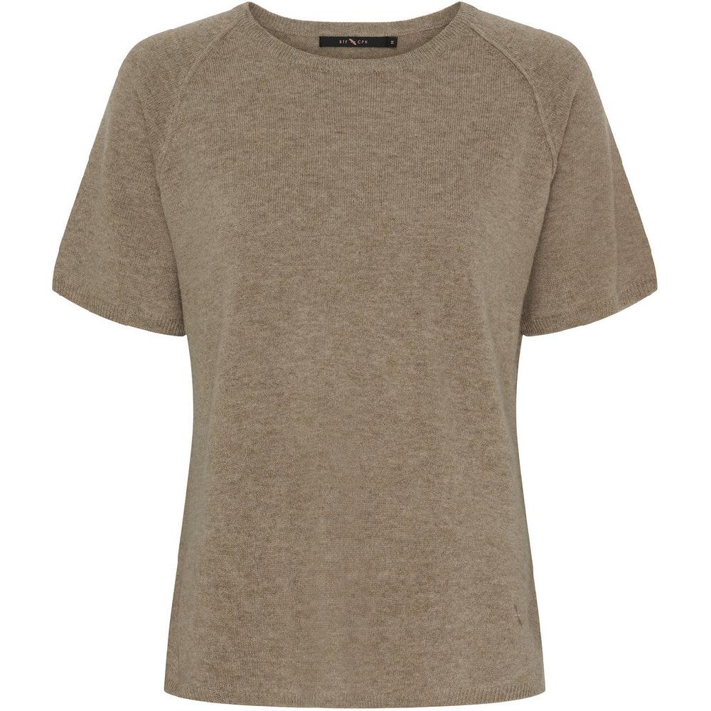 btfcph Finstrikket t-shirt i cashmere blanding